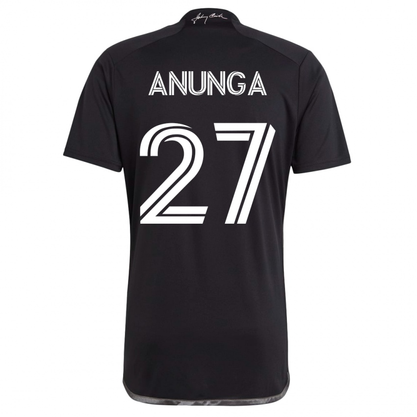 Heren Tah Anunga #27 Zwart Uitshirt Uittenue 2023/24 T-Shirt