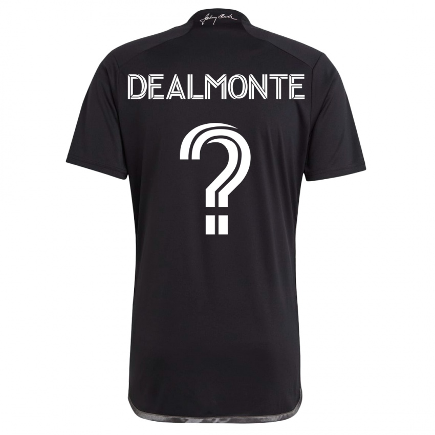 Heren Charly Dealmonte #0 Zwart Uitshirt Uittenue 2023/24 T-Shirt