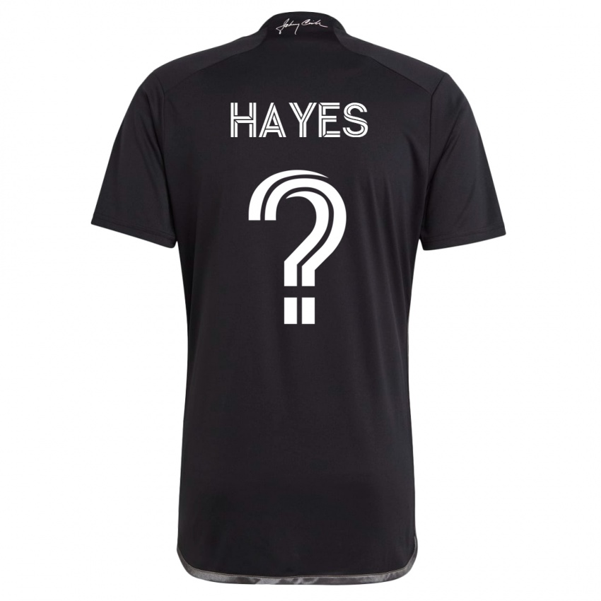 Heren Braxton Hayes #0 Zwart Uitshirt Uittenue 2023/24 T-Shirt