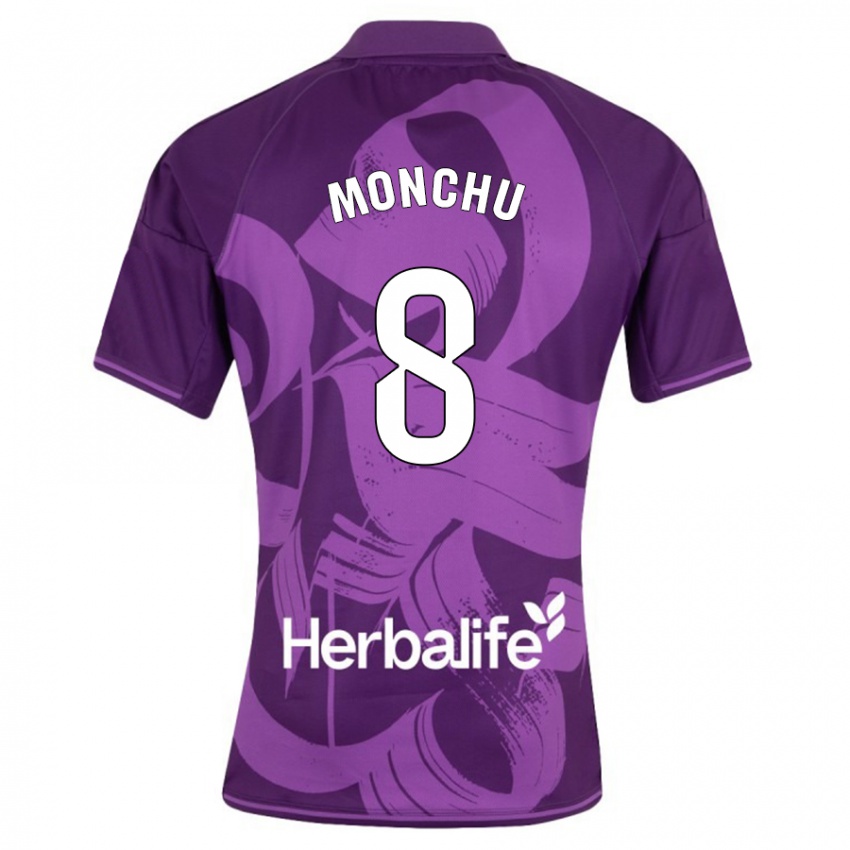 Heren Monchu #8 Viooltje Uitshirt Uittenue 2023/24 T-Shirt