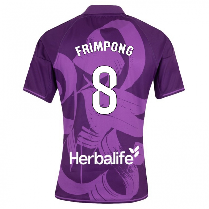 Heren Eugene Frimpong #8 Viooltje Uitshirt Uittenue 2023/24 T-Shirt