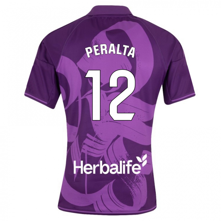 Heren Fernando Peralta #12 Viooltje Uitshirt Uittenue 2023/24 T-Shirt