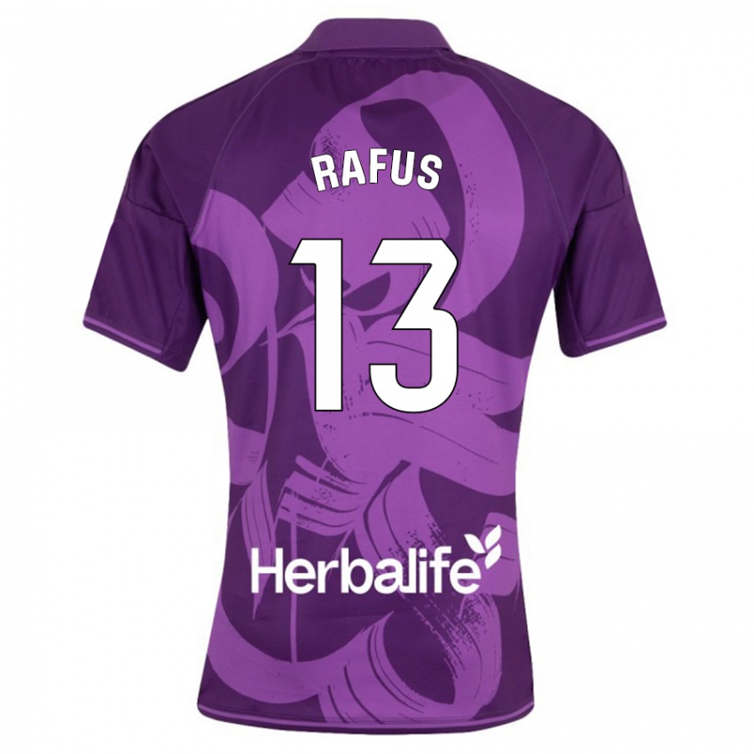 Heren Arnau Rafus #13 Viooltje Uitshirt Uittenue 2023/24 T-Shirt