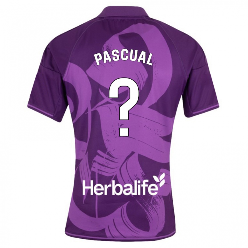 Heren Adrián Pascual #0 Viooltje Uitshirt Uittenue 2023/24 T-Shirt