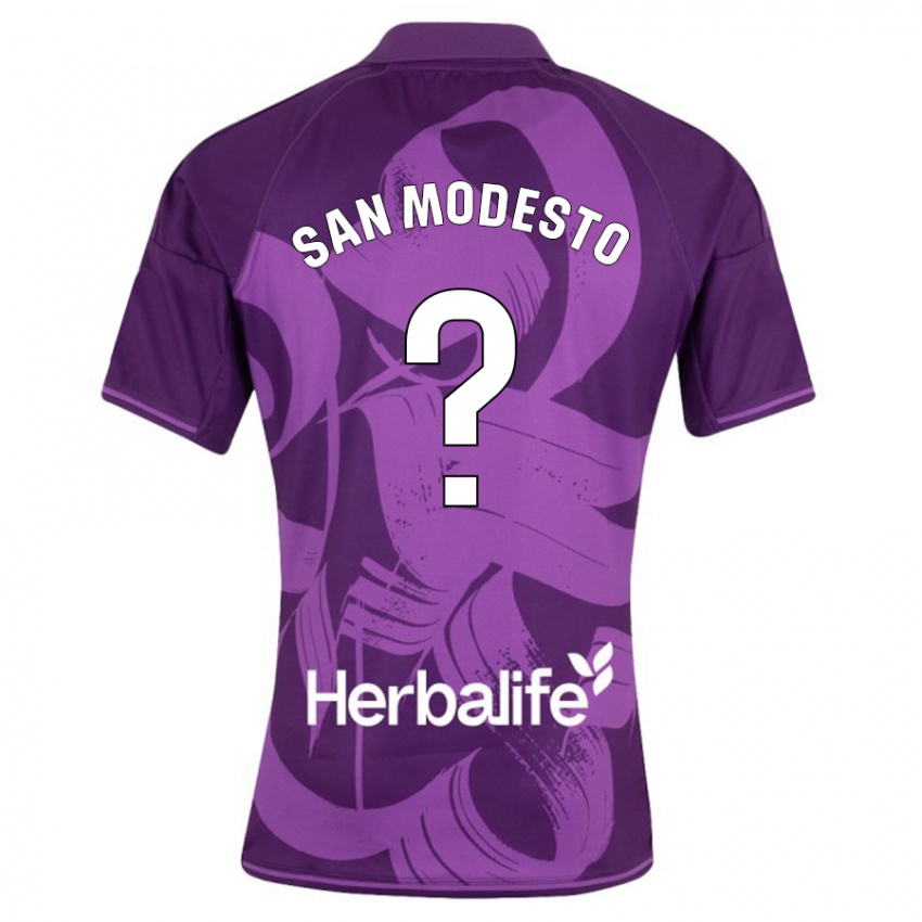 Heren Hugo San Modesto #0 Viooltje Uitshirt Uittenue 2023/24 T-Shirt