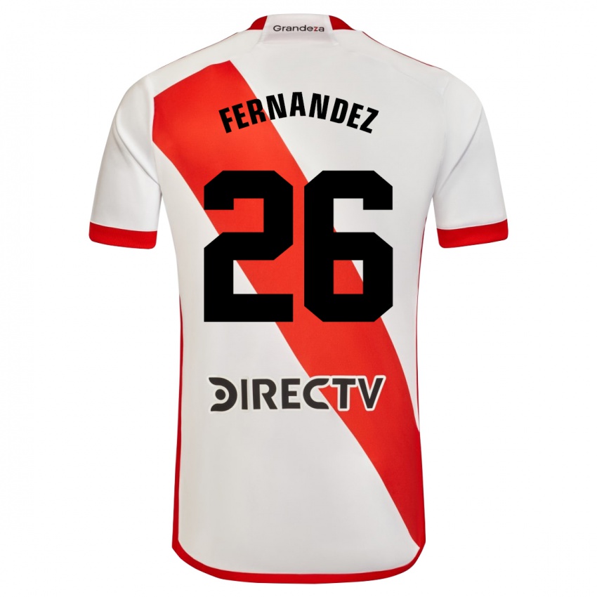 Dames Nacho Fernández #26 Wit Rood Thuisshirt Thuistenue 2023/24 T-Shirt