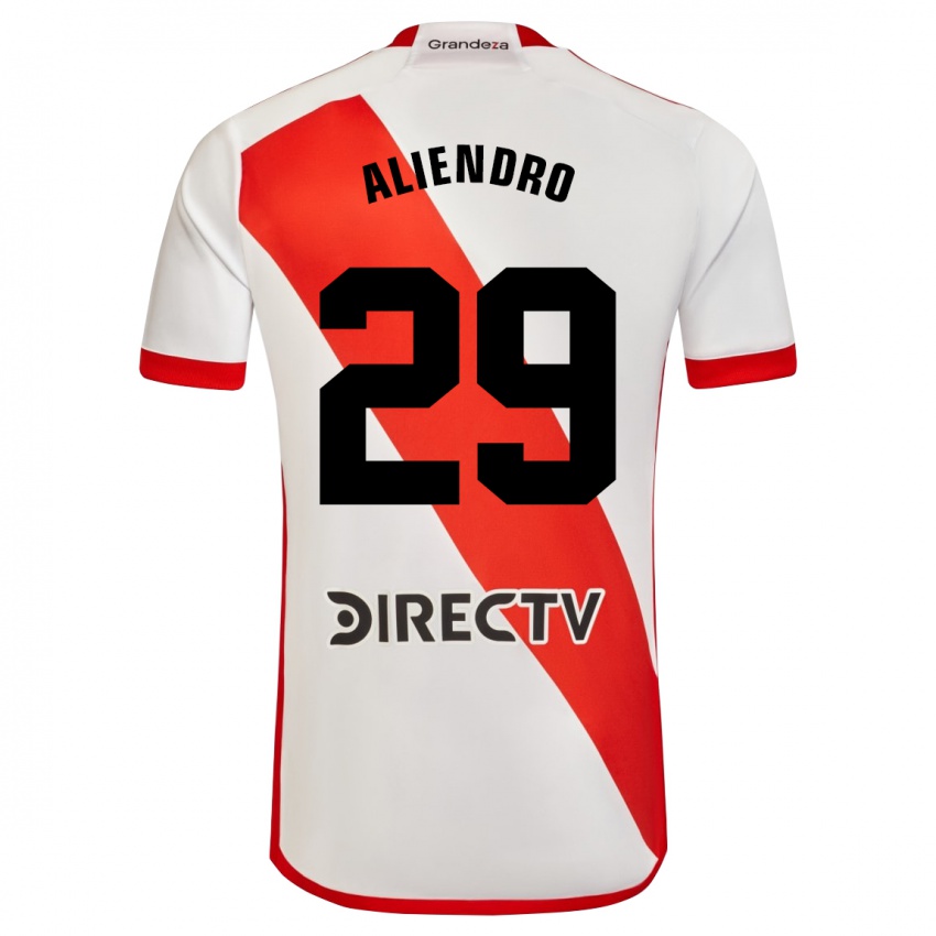 Dames Rodrigo Aliendro #29 Wit Rood Thuisshirt Thuistenue 2023/24 T-Shirt