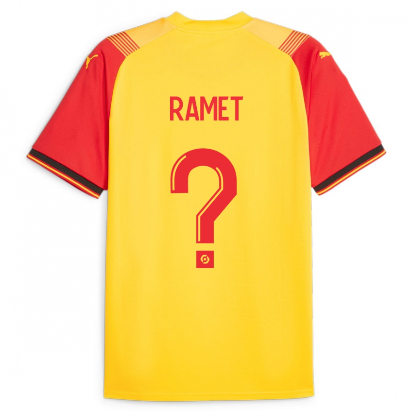 Dames Simon Ramet #0 Geel Thuisshirt Thuistenue 2023/24 T-Shirt