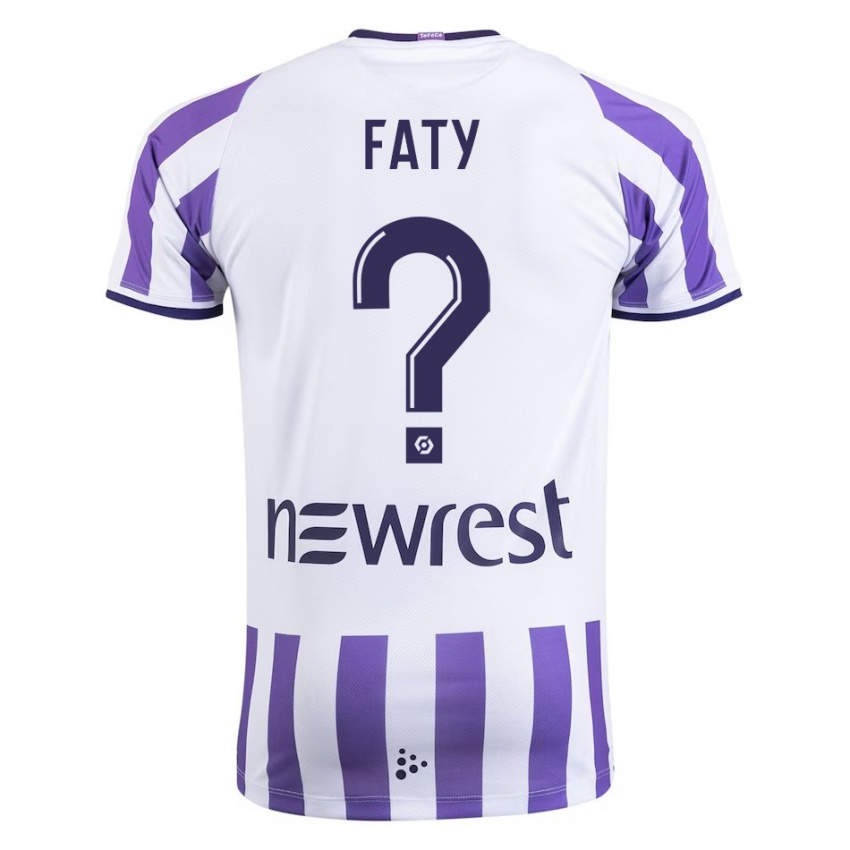 Dames Enzo Faty #0 Wit Thuisshirt Thuistenue 2023/24 T-Shirt