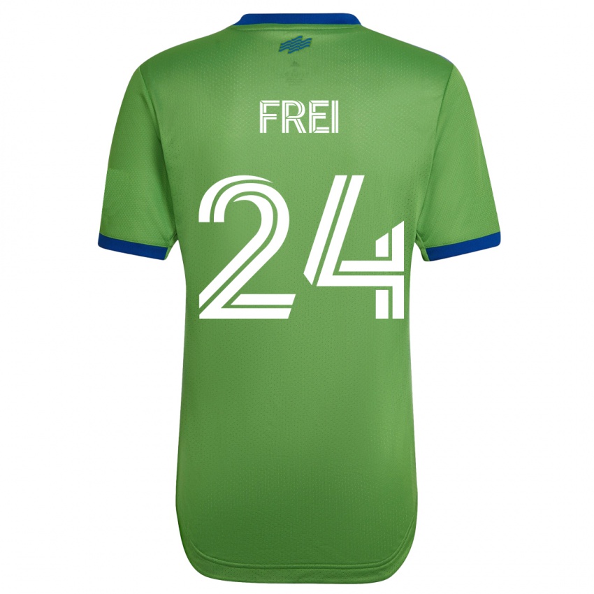 Dames Stefan Frei #24 Groente Thuisshirt Thuistenue 2023/24 T-Shirt