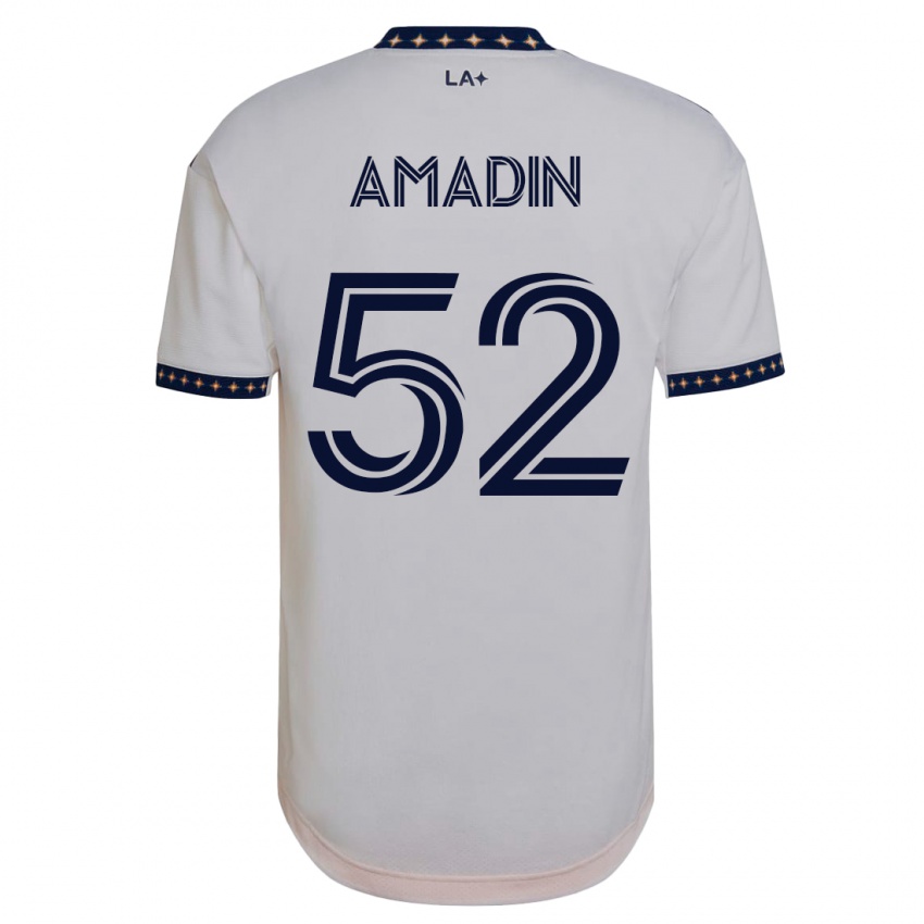 Dames Elijah Amadin #52 Wit Thuisshirt Thuistenue 2023/24 T-Shirt