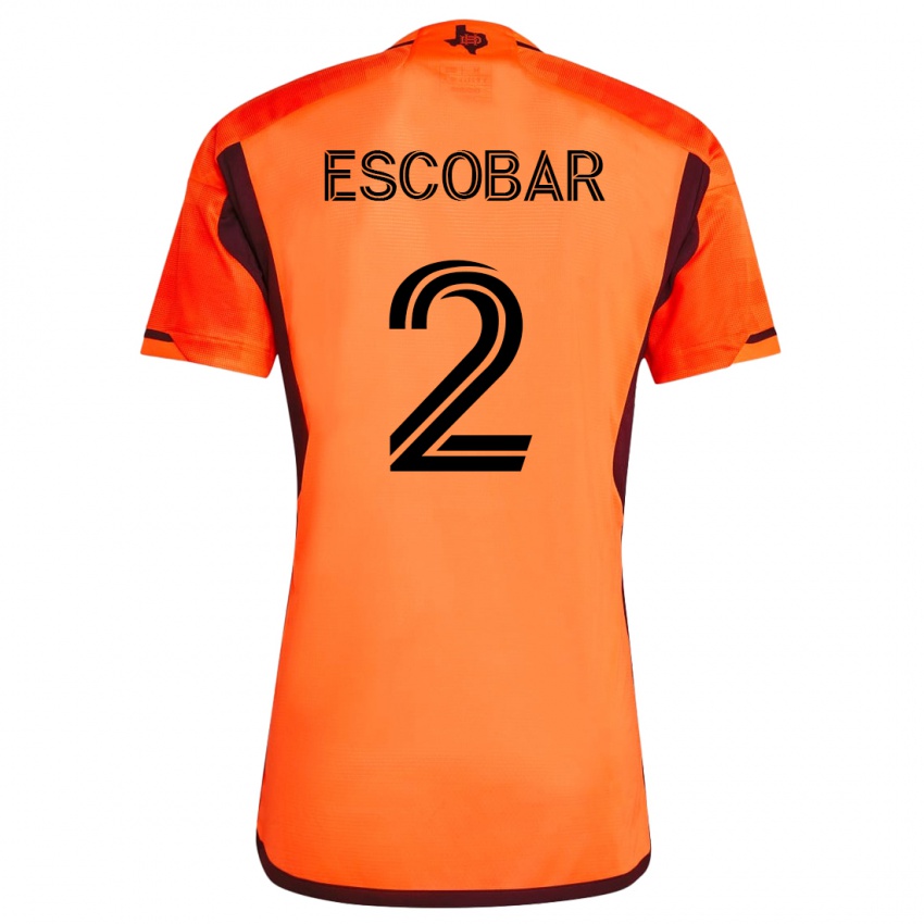 Dames Franco Escobar #2 Oranje Thuisshirt Thuistenue 2023/24 T-Shirt