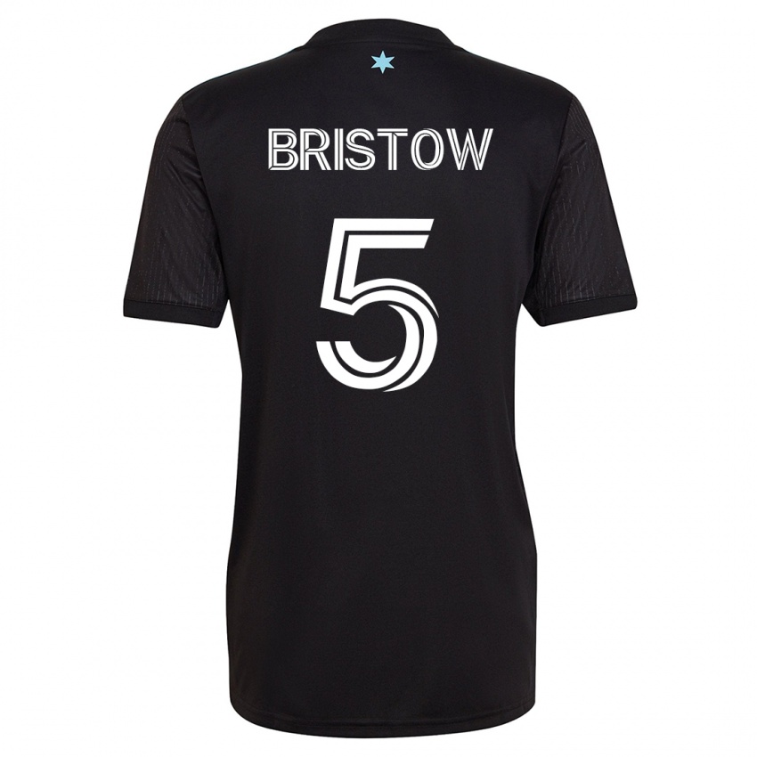 Dames Ethan Bristow #5 Zwart Thuisshirt Thuistenue 2023/24 T-Shirt