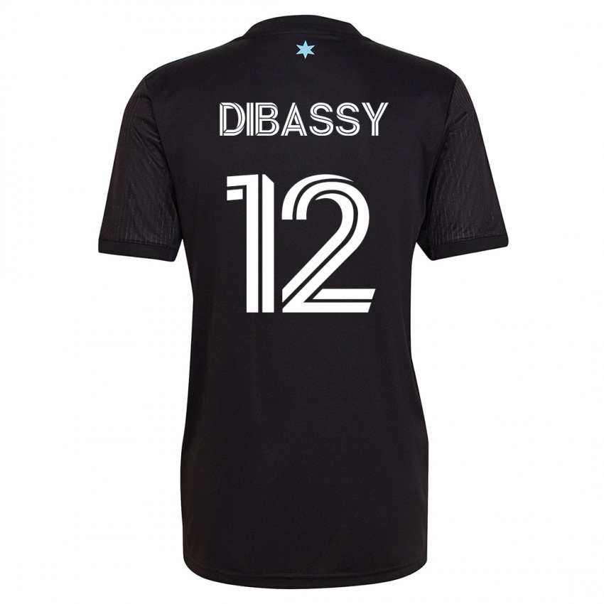 Dames Bakaye Dibassy #12 Zwart Thuisshirt Thuistenue 2023/24 T-Shirt