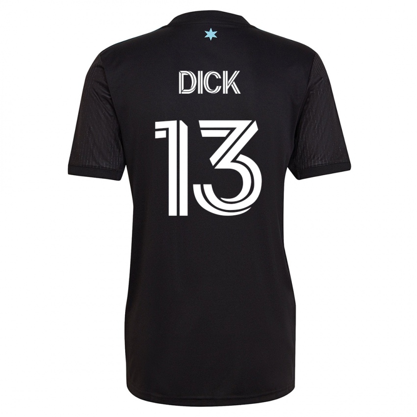 Dames Eric Dick #13 Zwart Thuisshirt Thuistenue 2023/24 T-Shirt