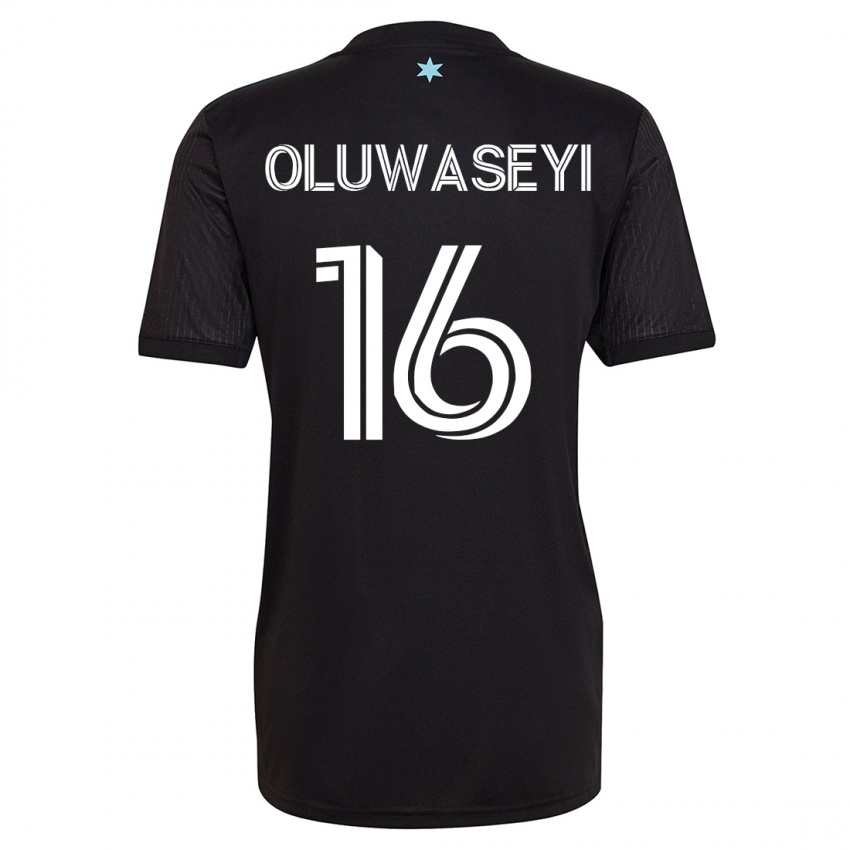 Dames Tani Oluwaseyi #16 Zwart Thuisshirt Thuistenue 2023/24 T-Shirt