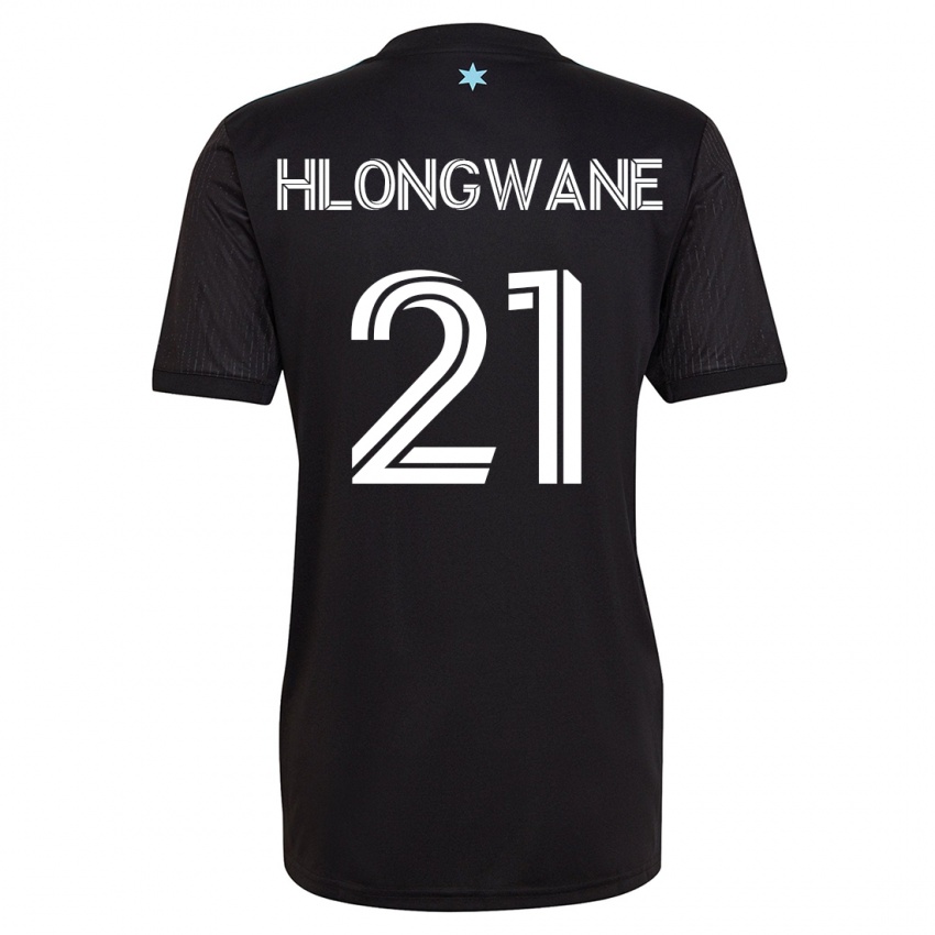 Dames Bongokuhle Hlongwane #21 Zwart Thuisshirt Thuistenue 2023/24 T-Shirt