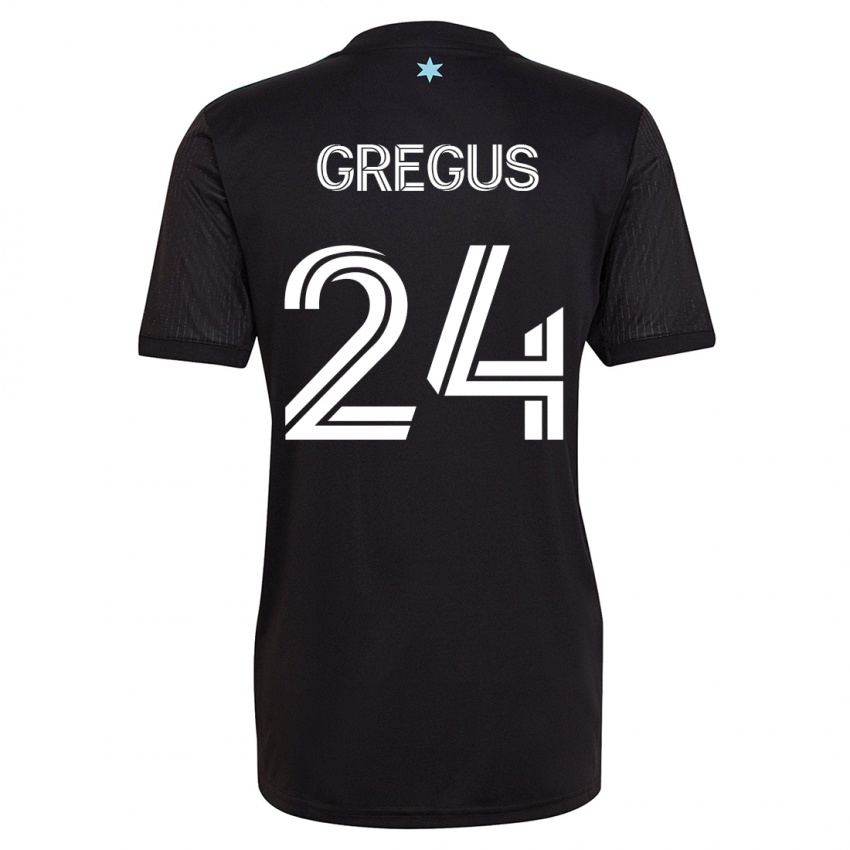 Dames Ján Gregus #24 Zwart Thuisshirt Thuistenue 2023/24 T-Shirt