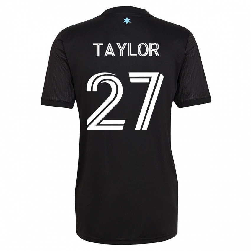 Dames D.j. Taylor #27 Zwart Thuisshirt Thuistenue 2023/24 T-Shirt