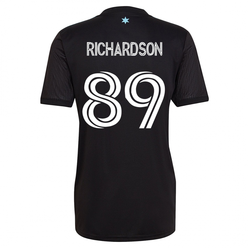 Dames Nick Richardson #89 Zwart Thuisshirt Thuistenue 2023/24 T-Shirt