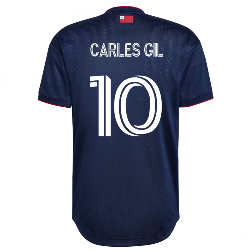 Dames Carles Gil #10 Marine Thuisshirt Thuistenue 2023/24 T-Shirt