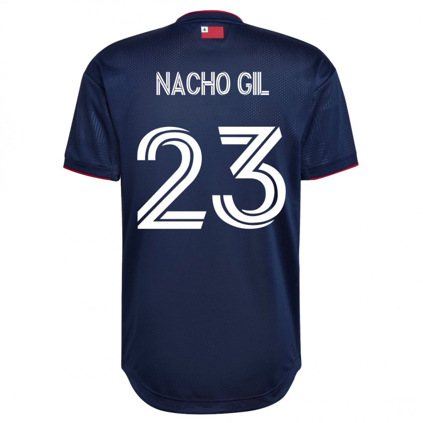 Dames Nacho Gil #23 Marine Thuisshirt Thuistenue 2023/24 T-Shirt