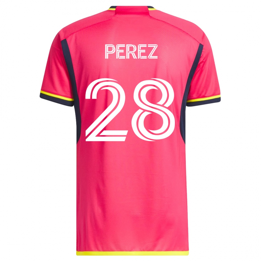Dames Miguel Perez #28 Roze Thuisshirt Thuistenue 2023/24 T-Shirt