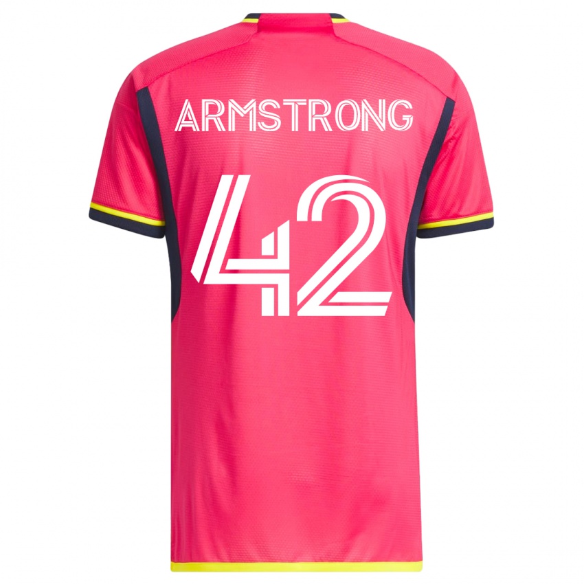 Dames Ezra Armstrong #42 Roze Thuisshirt Thuistenue 2023/24 T-Shirt