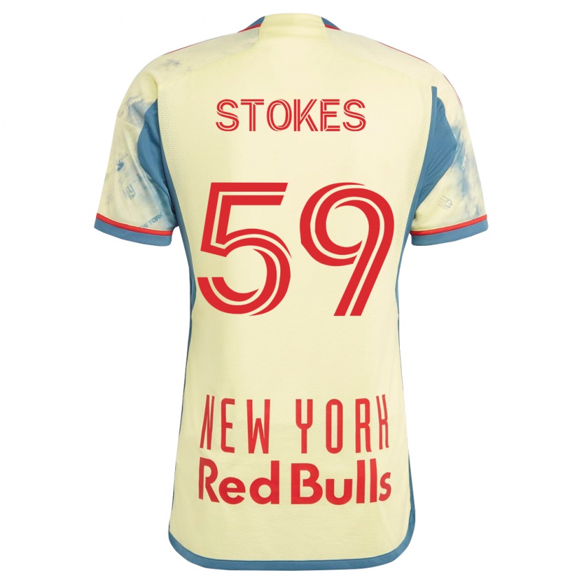 Dames Aidan Stokes #59 Geel Thuisshirt Thuistenue 2023/24 T-Shirt
