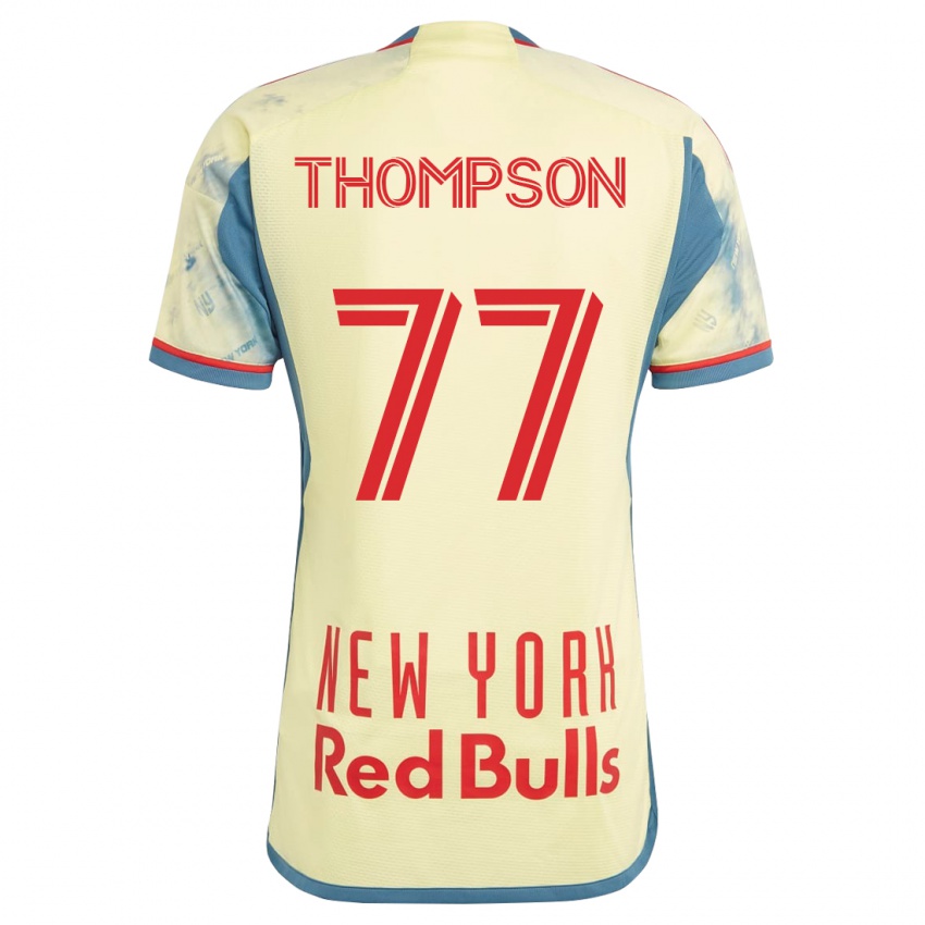 Dames Amos Shapiro-Thompson #77 Geel Thuisshirt Thuistenue 2023/24 T-Shirt
