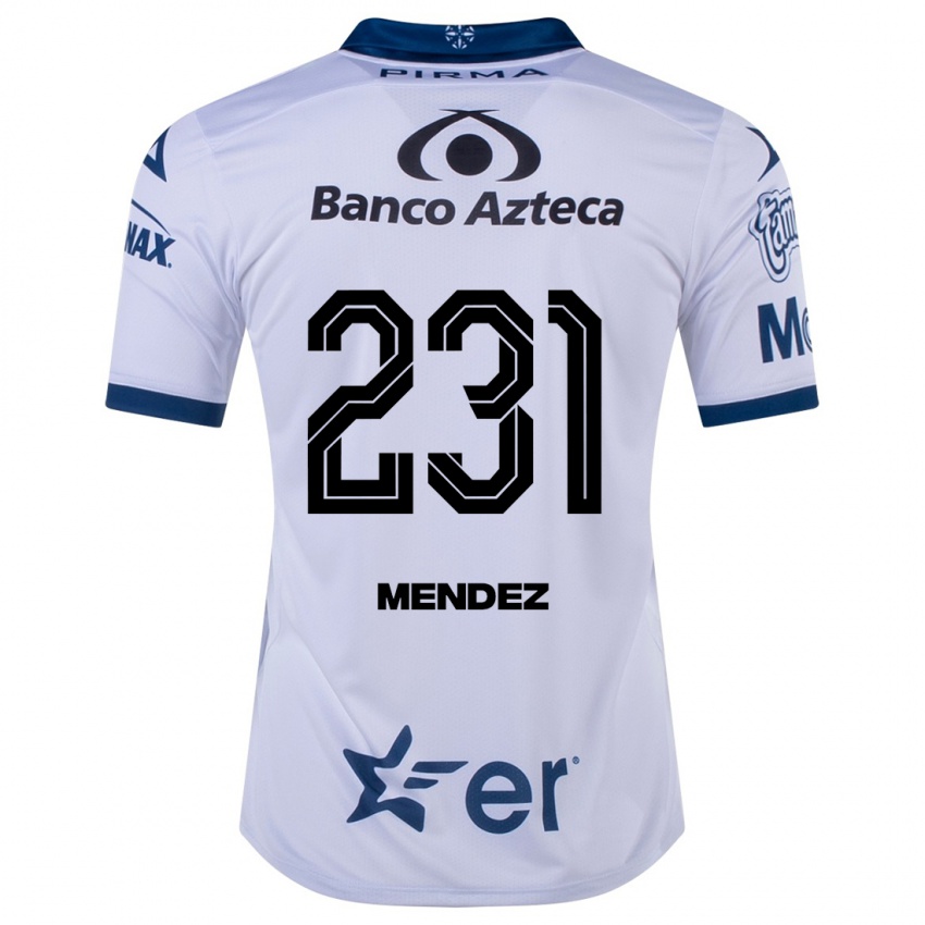 Dames Alejandro Méndez #231 Wit Thuisshirt Thuistenue 2023/24 T-Shirt