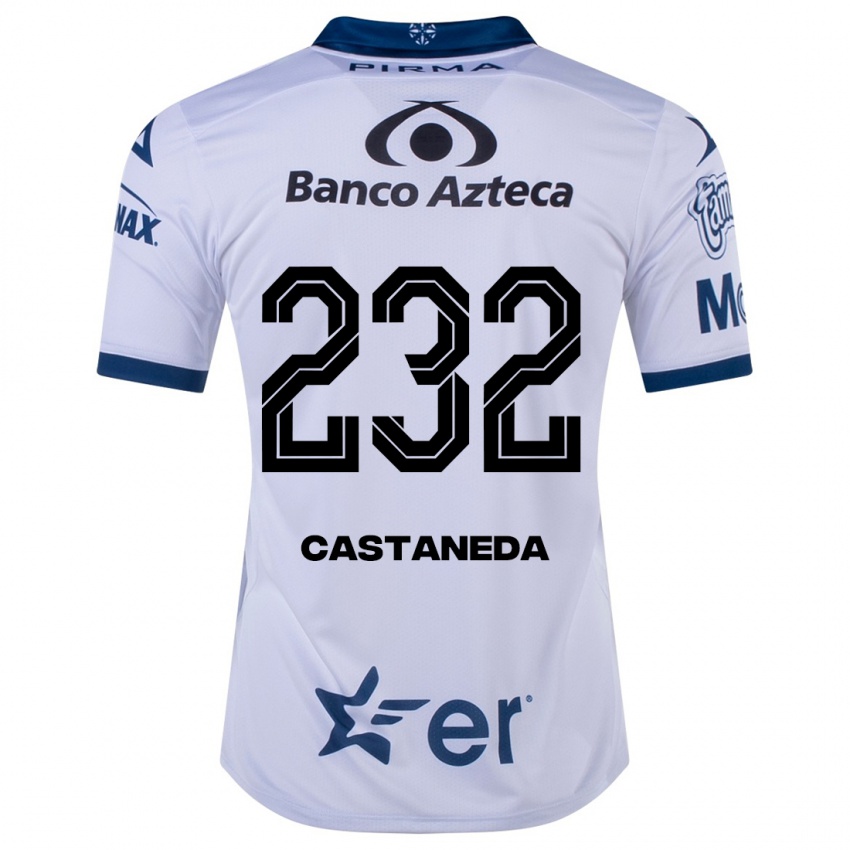 Dames Ángel Castañeda #232 Wit Thuisshirt Thuistenue 2023/24 T-Shirt