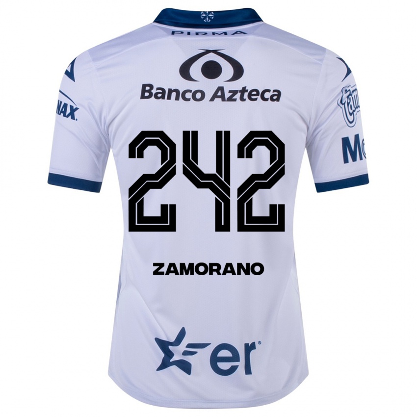 Dames Leonardo Zamorano #242 Wit Thuisshirt Thuistenue 2023/24 T-Shirt