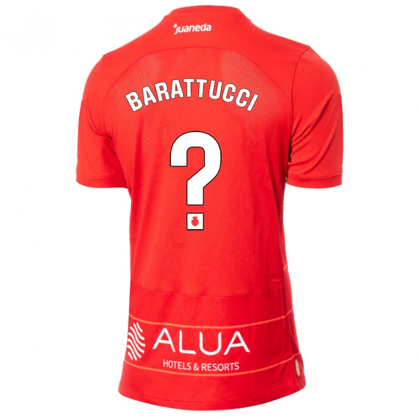 Dames Nicolás Barattucci #0 Rood Thuisshirt Thuistenue 2023/24 T-Shirt
