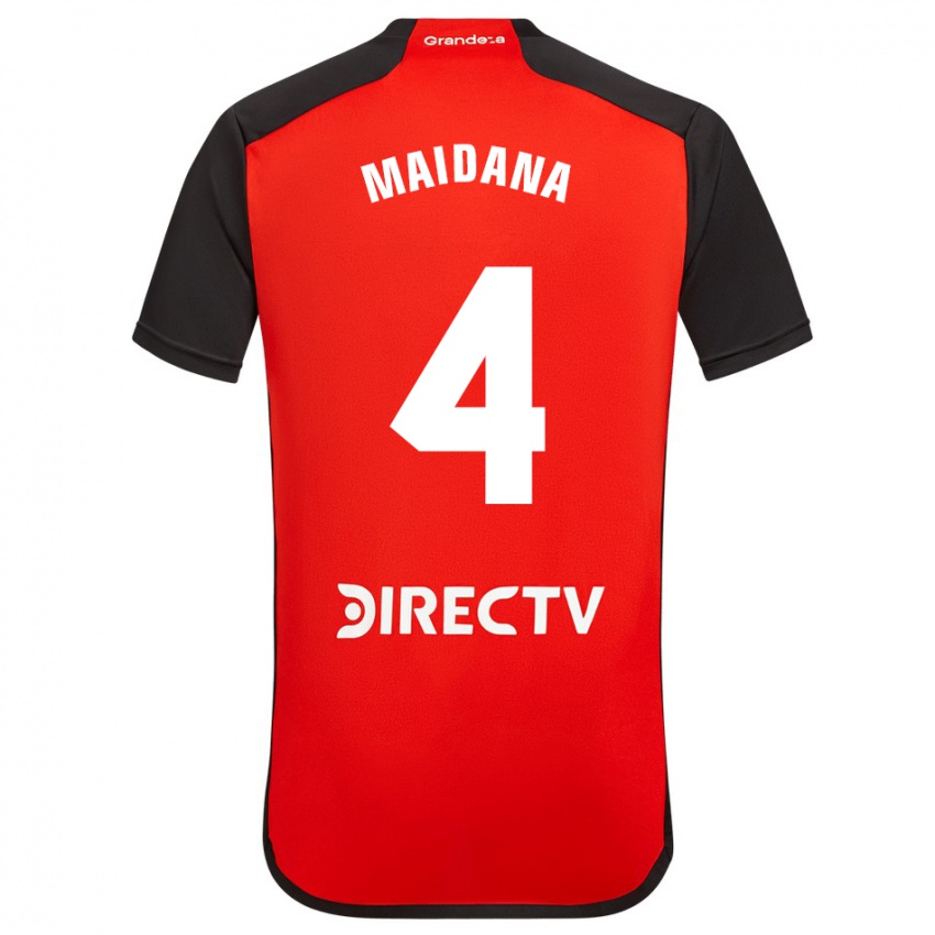 Dames Jonatan Maidana #4 Rood Uitshirt Uittenue 2023/24 T-Shirt