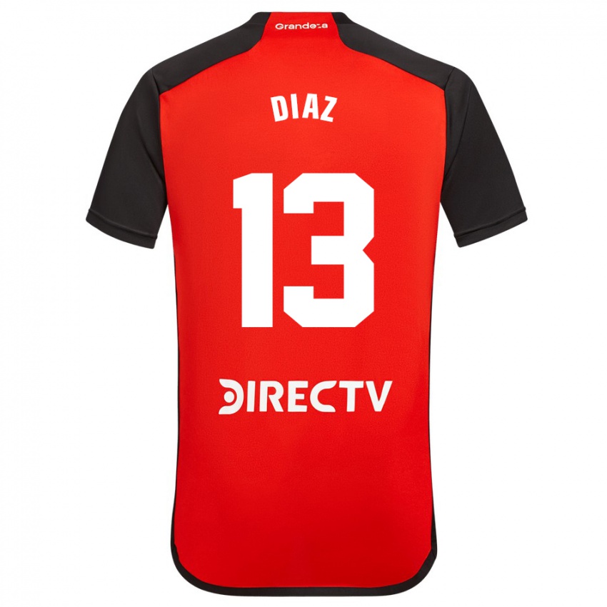 Dames Enzo Díaz #13 Rood Uitshirt Uittenue 2023/24 T-Shirt
