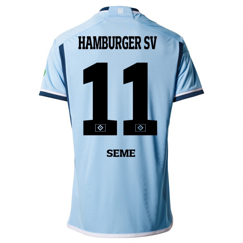 Dames Anna-Katharina Seme #11 Blauw Uitshirt Uittenue 2023/24 T-Shirt