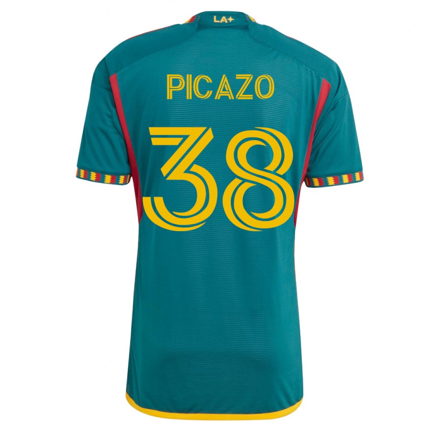 Dames Axel Picazo #38 Groente Uitshirt Uittenue 2023/24 T-Shirt