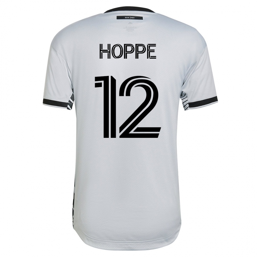 Dames Matthew Hoppe #12 Wit Uitshirt Uittenue 2023/24 T-Shirt