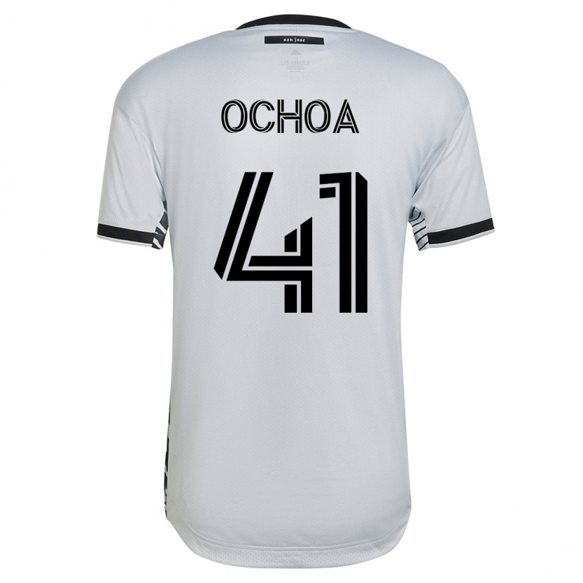 Dames Emmanuel Ochoa #41 Wit Uitshirt Uittenue 2023/24 T-Shirt