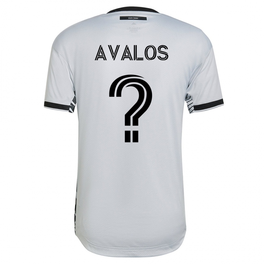 Dames Marcelo Avalos #0 Wit Uitshirt Uittenue 2023/24 T-Shirt