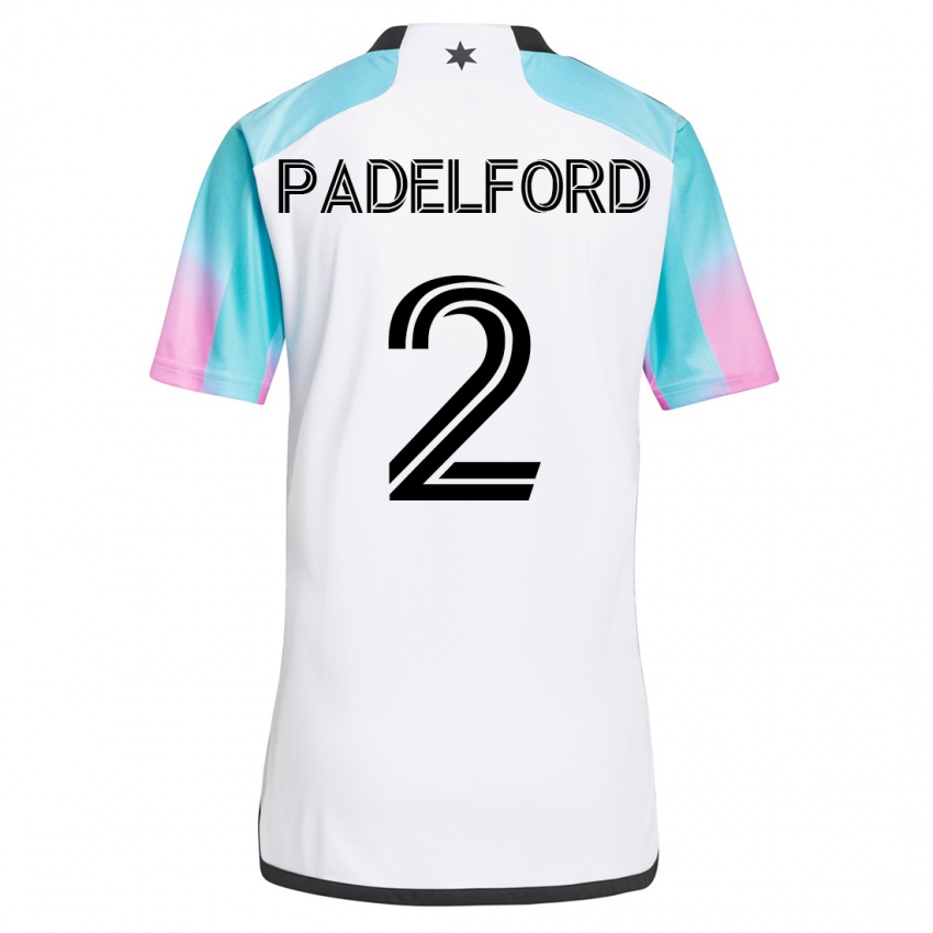 Dames Devin Padelford #2 Wit Uitshirt Uittenue 2023/24 T-Shirt