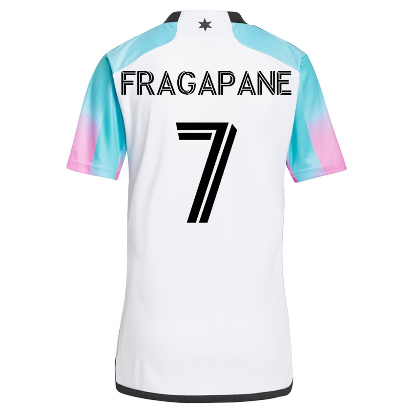 Dames Franco Fragapane #7 Wit Uitshirt Uittenue 2023/24 T-Shirt
