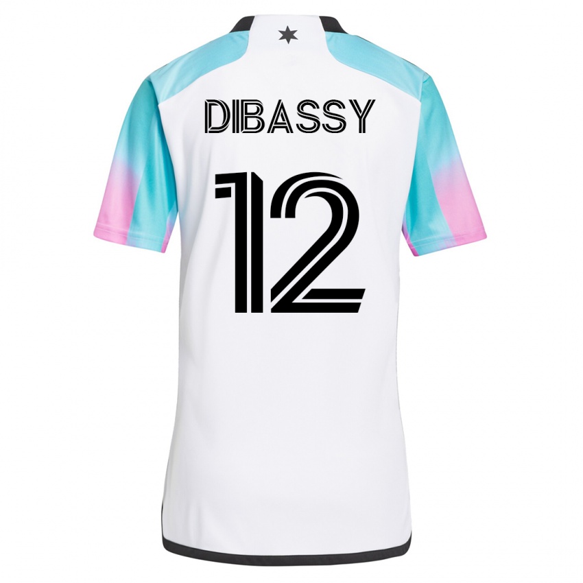 Dames Bakaye Dibassy #12 Wit Uitshirt Uittenue 2023/24 T-Shirt