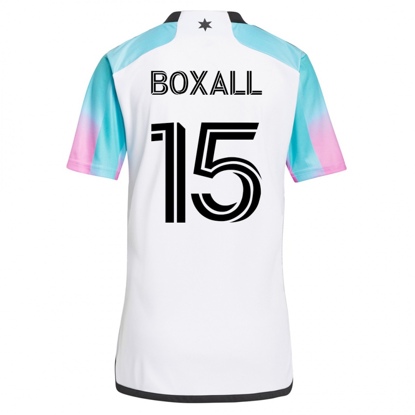 Dames Michael Boxall #15 Wit Uitshirt Uittenue 2023/24 T-Shirt