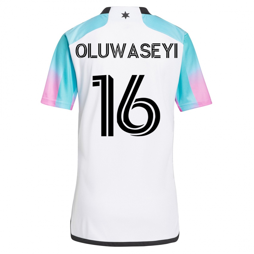 Dames Tani Oluwaseyi #16 Wit Uitshirt Uittenue 2023/24 T-Shirt