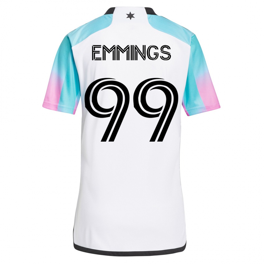 Dames Fred Emmings #99 Wit Uitshirt Uittenue 2023/24 T-Shirt