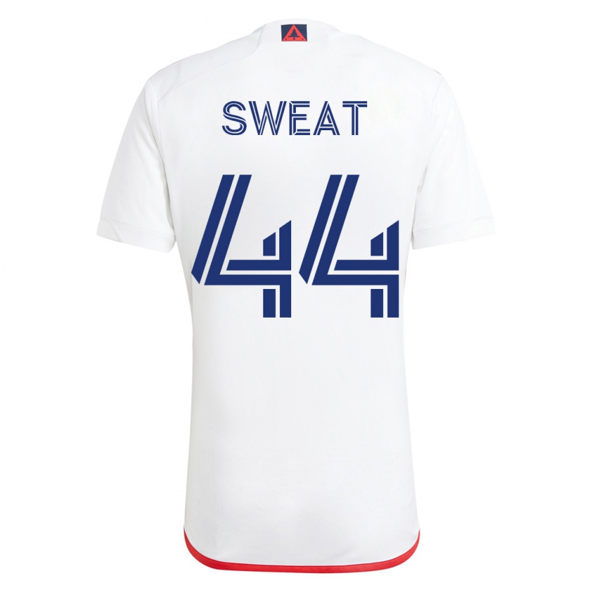Dames Ben Sweat #44 Wit Rood Uitshirt Uittenue 2023/24 T-Shirt