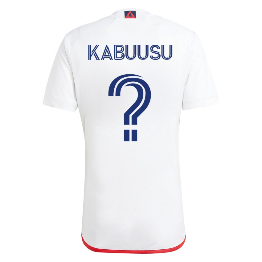 Dames Jamie Kabuusu #0 Wit Rood Uitshirt Uittenue 2023/24 T-Shirt