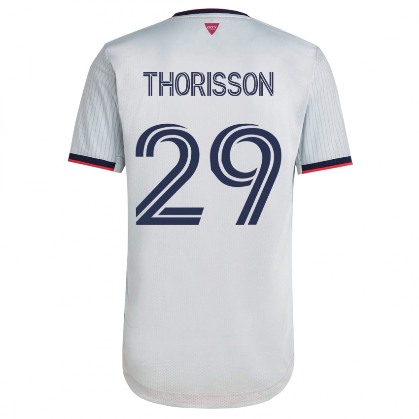 Dames Nökkvi Thórisson #29 Wit Uitshirt Uittenue 2023/24 T-Shirt